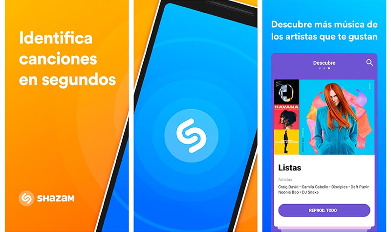 Shazam es una app para encontrar canciones