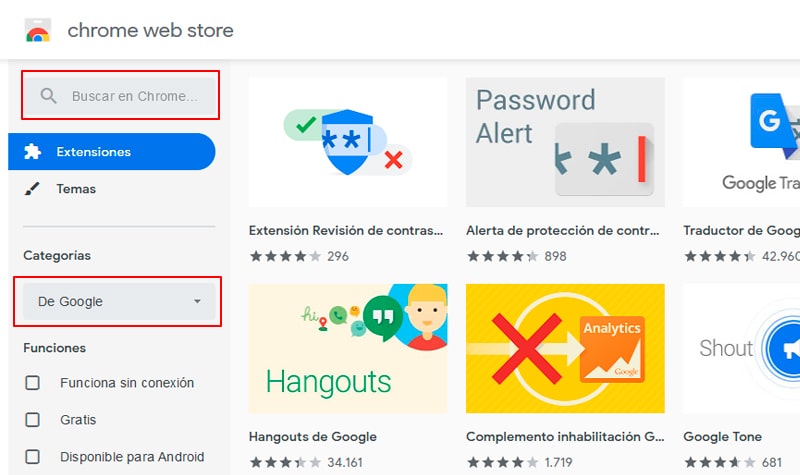 google chrome web store