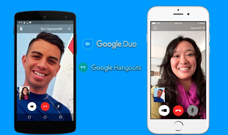 google duo y hangouts